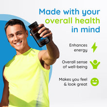 Smartvita - Total Synergy Multivitamins for Men, Vegan Multivitamins and Saw Palmetto for Men For Energy/Vitality, Brain, Heart and Eye Health, For Men Ages 25-65 plus, 120 Tablets