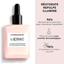 Lierac Hydragenist Rehydrating Serum - Hydrating Face Serums for Women with Hyaluronic Acid & Rehydrating Ferment, Luminous Skin -30 ml