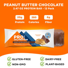 PROBAR BASE Protein Bar, Peanut Butter Chocolate, 2.46 Ounce (Pack of 12)