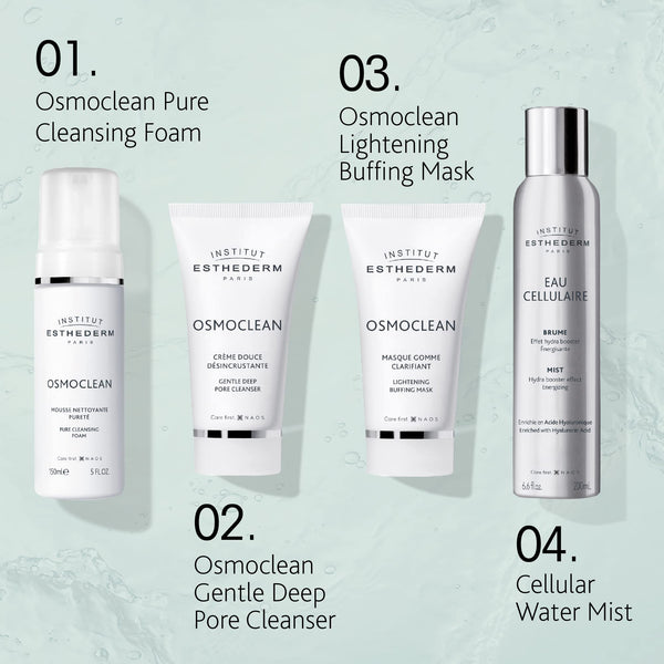 Institut Esthederm - Osmoclean Pure Cleansing Foam - Radiance-revealing Purifying Foam - All Skin Types , 150 mL.