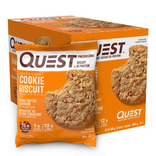 Quest Nutrition Peanut Butter Protein Cookie, High Protein, Low Sugar, High Fibre, Keto Friendly, 15g Protein, 1g Sugar, 12ct