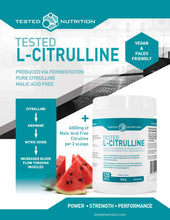 Tested Nutrition L-Citrulline Powder | 3g Pure Fermented L-Citrulline | Nitric Oxide Booster, Increased Muscle Pumps, Improved Strength, Recovery & Endurance | 120 Servings, 360G (Unflavoured)