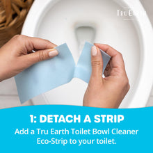 Tru Earth Toilet Bowl Cleaner Eco-Strips | Plastic Jug-Free, Septic-Safe Cleaning Strips | Easy to Use | 48 Strips