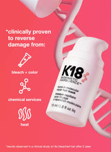 K18 Mini Leave-In Molecular Hair Mask, Repairs Dry or Damaged Hair, Reverse Hair Damage from Bleach, Color, Chemical Services & Heat, 0.51 Fl Oz