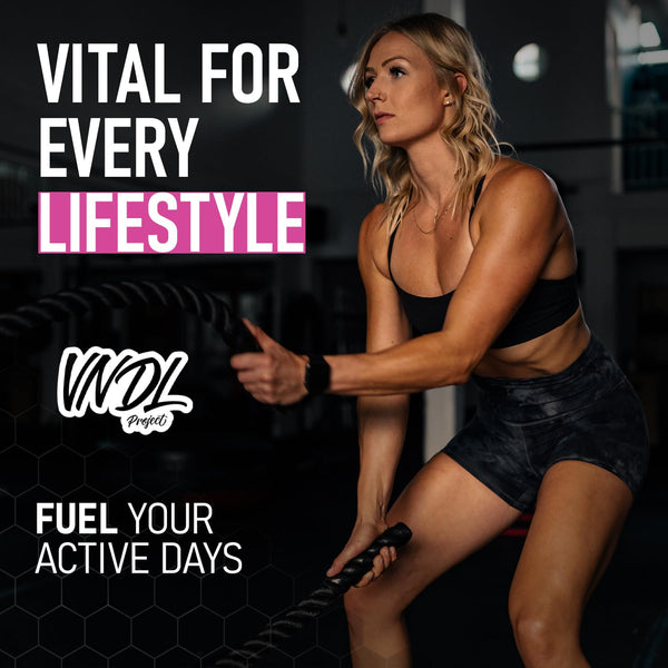 VNDL Vital EAA Supplement for Recovery with Amino Acids & Electrolyte Powder-Boost Muscle & Hydration with BCAAs-Improve Performance with Coconut Water Powder-Dragon Fruit Lemonade Flavor- 30 Servings