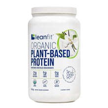 LEANFIT ORGANIC PLANT-BASED PROTEIN, Natural Vanilla - Vegan, Soy Free, Gluten Free, Dairy Free, Sugar Free - 21g Protein, 21 Servings, 715g Tub