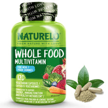 NATURELO Whole Food Multivitamin for Men - with Natural Vitamins, Minerals, Organic Extracts - Vegan Vegetarian - For Energy, Brain, Heart and Eye Health - 120 Capsules