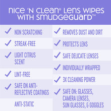 Nice 'N CLEAN SmudgeGuard Lens Wipes (400 Total Wipes) | Individually-Wrapped, Pre-Moistened, Ammonia-Free Lenses Wipes | Lens Cleaning Wipes for Eyeglasses, Camera Lens, Goggles, Sunglasses