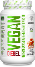 PERFECT Sports - DIESEL Vegan, 100% Plant-Based Protein Powder, Salted Caramel (20 Servings, 700g)