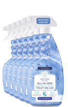 Natura All-In-One Disinfecting Cleaner, Powerful Disinfectant Formula with All-Natural Plant-Based Enzymes, Eucalyptus Oil, Cleans, Disinfects, Dissolves Dirt, Grime, Grease, Multi-Pack of 6 Bottles