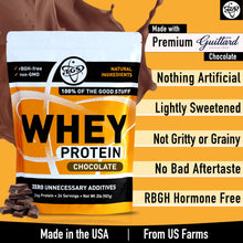 TGS Nutrition Chocolate Whey Protein Powder, 2 Pounds, No Artificial Ingredients, Made in USA