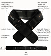 Vriksasana Sacroiliac Hip Belt for Women and Men That Alleviate Sciatic, Pelvic, Lower Back and Leg Pain, Stabilize SI Joint | Trochanter Belt | Anti-Slip and Pilling-Resistant (Black, Regular)