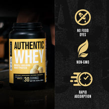 Jacked Factory Authentic Whey Protein Powder - Low Carb, Non-GMO, No Fillers, Mixes Perfectly - 30 Servings, Vanilla