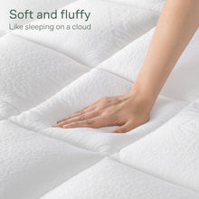 Ultra Soft 2 Inch Queen Mattress Topper - Bamboo Viscose Mattress Pad for Back Pain Relief - Machine Washable - Naturally Cooling for Hot Sleepers