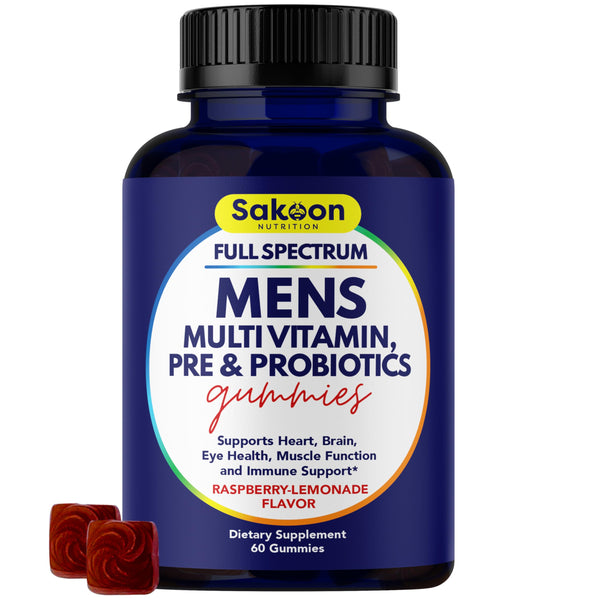 Sakoon nutrition Men's Multivitamin Gummies with Probiotics and Prebiotics