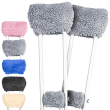 Vive Sheepskin Crutch Pads & Hand Grips - Comfortable, Breathable, Machine Washable Padding for Adults - Premium Accessory Covers for Crutches, Armpits - Latex-Free & Non-Toxic