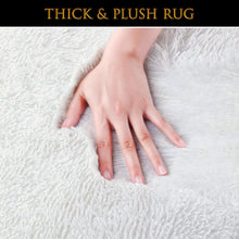 Pacapet Fluffy Area Rugs, Cream Shag Rug for Bedroom, Plush Furry Rugs for Living Room, Fuzzy Carpet for Kid's Room, Nursery, Home Decor, 4 x 6 Feet