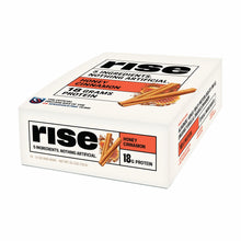 Rise Whey Protein Bars - Honey Cinnamon | Breakfast Bar & Protein Snack 18g Protein 4g Fiber Just 5 Whole Food Ingredients Gluten-Free Soy Free