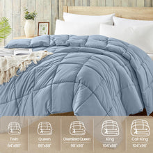 Homelike Moment Comforters Queen Size - Blue Duvet Insert Down Alternative Bed Queen Comforter, Lightweight Bedding Comforters Full Size Quilted Soft All Season Blue