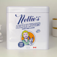 Nellie's Laundry Nuggets - 150 Loads - Fragrance-Free Pods - Plant-Based & Concentrated - Dissolves Quickly, No Residue - Mess-Free & Travel-Friendly - Safe for All Machines - (Made in Canada)