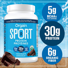 Orgain Vanilla Sport Plant-Based Protein Powder, Made with Organic Turmeric, Ginger, Beets, Chia Seeds, Cherry, Brown Rice and Fiber, Gluten Free, Vegan, Non GMO, Soy Free, Dairy Free - 912g