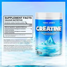 Yummy Sports Pure Creatine Monohydrate - 5g Creatine Powder per Serving - Muscle Gain, Endurance, Strength, Energy Boost Pre Workout Supplement - Creatine Monohydrate 500g