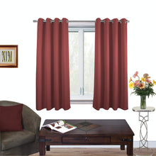 NIM TEXTILE Thermal Insulated Blackout Curtains Room Darkening Window Panel Grommet Top Drapes - Sofiter Collection - 110 In Total Width, 2-Panels Set, 55 In W x 63 In L, Burgundy