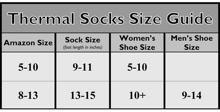 Thermal Socks For Men and Women - Thick Heated Winter Boot Socks - Insulated for Extreme Cold Weathers 6 Pairs