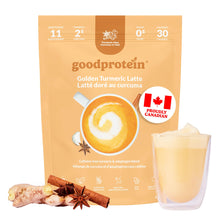 GoodProtein Golden Turmeric Latte Powder - 100% Natural Plant-Based Adaptogen Blend | Rich & Creamy with Antioxidants for Stress Relief | Vegan, Non-GMO, Dairy-Free, No Added Sugar | 225g 30 Servings