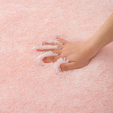 Poboton Super Soft Shaggy Area Rugs Fluffy Carpets, Indoor Area Rugs for Living Room Bedroom Kids, College Students Home Decor, Rectangular Fuzzy Rug, 4x6 Feet, Solid-Pink