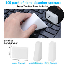 Magic Sponge Eraser,Multi-Functional Household Cleaning Kitchen Dish Sponge for Furniture,Extra Thick and Long Lasting Melamine Cleaning Sponges for Bathroom,Bathtub, Sink,Floor, Wall Cleaner (100)