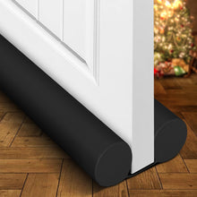 Holikme Door Draft Stopper Weather Stripping Window Breeze Blocker Adjustable Door Sweeps, Black