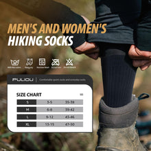 PULIOU Merino Warm Wool Socks, Thermal Wool Hiking Running Socks for Men & Women Winter 3 Pairs