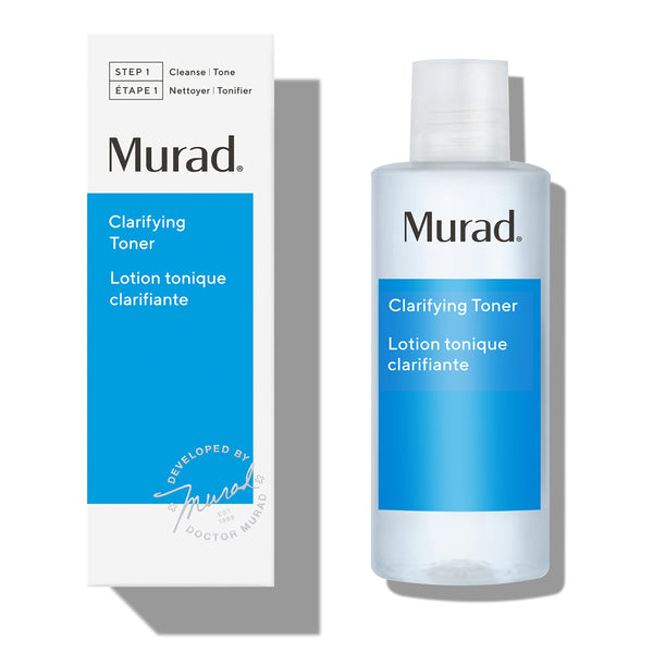 Murad Clarifying Toner - Cleansing Facial Treatment Removes Excess Oil and Impurities – Witch Hazel, Grape Seed Extract and Vitamin E Skin Toner, 180ml