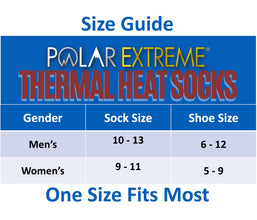 Polar Extreme Men's Thermal Sock Pack of 2, Denim Marled, 10-13