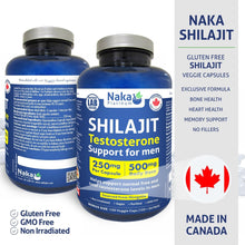 Naka Platinum Shilajit Testosterone, (150 veggie caps) 250mg, 3rd Party Lab Tested, Made in Canada