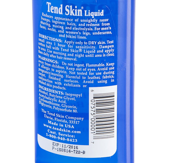 TEND SKIN The Skin Care Solution for Unsightly Razor Bumps, Ingrown Hairs and Razor Burn for Men and Women 4oz/118ml