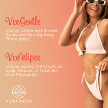 VeeFresh VeeDaily - VeeGentle Intimate Wash & VeeWipes ACV Sensitive Vee Bundle - Apple Cider Vinegar Infused Female Wipes for Women & Natural Feminine Wash for Sensitive Vees!