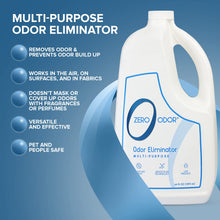 Zero Odor – Multi-Purpose Odor Eliminator - Eliminate Air & Surface Odor – Patented Technology Best for Bathroom, Kitchen, Fabrics, Closet- Smell Great Again, 64oz Refill