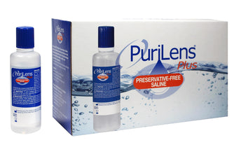 PuriLens Plus Preservative Free Saline Twelve 4-fl. oz(120-mL) Bottles