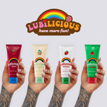 Lubilicious Flavored Lube 4 Pack: Edible Lube & Flavored Lubricants for Privacy – Delicious Flavored Lubes Variety - Cherry, Watermelon, Mint Chocolate Chip & Strawberry