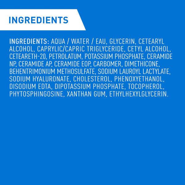 CeraVe Moisturizing Cream, Daily Face, Hands, & Body Cream Moisturizer for Dry Skin With Hyaluronic Acid and Ceramides for Women and Men. Sensitive skin, Oil-free, Non-comedogenic, Fragrance-Free, 539 Grams