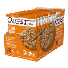 Quest Nutrition Peanut Butter Protein Cookie, High Protein, Low Sugar, High Fibre, Keto Friendly, 15g Protein, 1g Sugar, 12ct