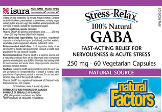 NATURAL FACTORS Gaba (250 mg - 60 veg caps)