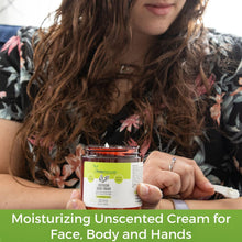 RaGaNaturals Natural Moisturizing Cream - Body & Face Moisturizer for Dry to Very Dry, Sensitive Skin - Unscented Body Cream with Vitamin E & Avocado, Argan Oil - Non-Comedogenic, Fragrance Free -8 Oz