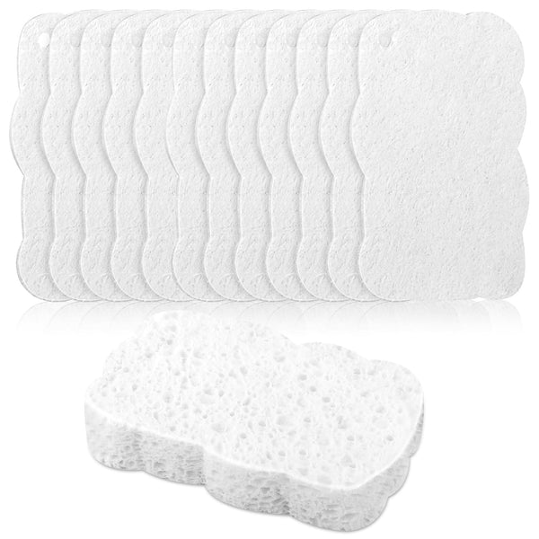 YTLX 12pcs Premium Heavy-Duty Household Cleaning Sponges Scratch-Free, Multi-Purpose Dish Scrub Sponges Reusable for Home Kitchen Cookware Bathroom, Safe Healthy Scrubbing Sponges Durable