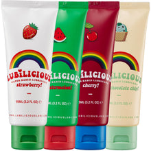 Lubilicious Flavored Lube 4 Pack: Edible Lube & Flavored Lubricants for Privacy – Delicious Flavored Lubes Variety - Cherry, Watermelon, Mint Chocolate Chip & Strawberry