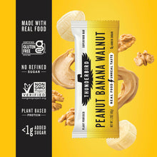 Thunderbird Bars Energy Snack, Gluten-Free with Protein, Healthy Real Food, Vegan Non-GMO, No Added Sugar, Peanut Banana Walnut Flavor (12 Count, 1.7 oz. Bars)