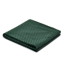 TONGDADA Weighted Blanket Cover (Dark Green Minky Dot, 60''x80'' Duvet Cover)