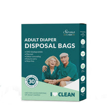 Sirona Premium Adult Diaper Disposal Bags - Pack of 60 | Nature Friendly Odor Sealing Bags for Discreet Disposal of Adult Diapers, Baby Diapers and Feminine Hygiene Products | Travel Friendly Bags